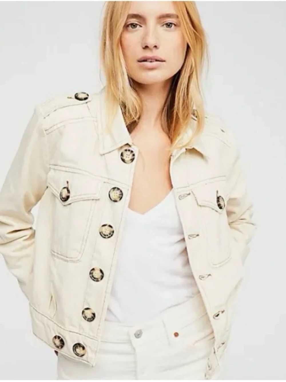 Free People Eisenhower Denim Jacket